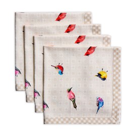 Maison d' Hermine Birdies en Alambre 100% algodón Juego de 4 servilletas, 20 – Pulgada por 20 – Pulgada.