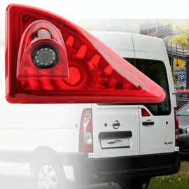 HD 720p Rueckfahrkamera Dritte Dach Top Mount Bremsleuchte Kamera Bremslicht Einparkkamera Rückfahrkamera für Opel Movano B/Vauxhall Movano B/Renault Master/Nissan NV400 2010-2019