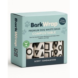 240 Dog Poop Bags 16 Rolls – Extra Thick 100% Certified Home Compostable & Biodegradable Waste Bags For Dog With Beautiful Design and ASTM D6400 & EN 13432 Compliant - 10% To Charity - Doggie bag