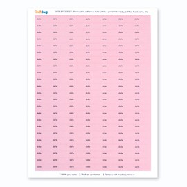 Date Stickies by InchBug - 5 Pack (Dusty Rose)