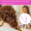 2pcs Ponytail Pull Through Hair Hoop Tool, Braiding Tool topsy