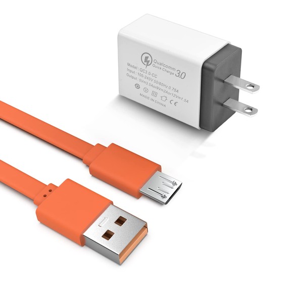 Replacement USB Charging Cable Cord Wall Charger for Charge 3,