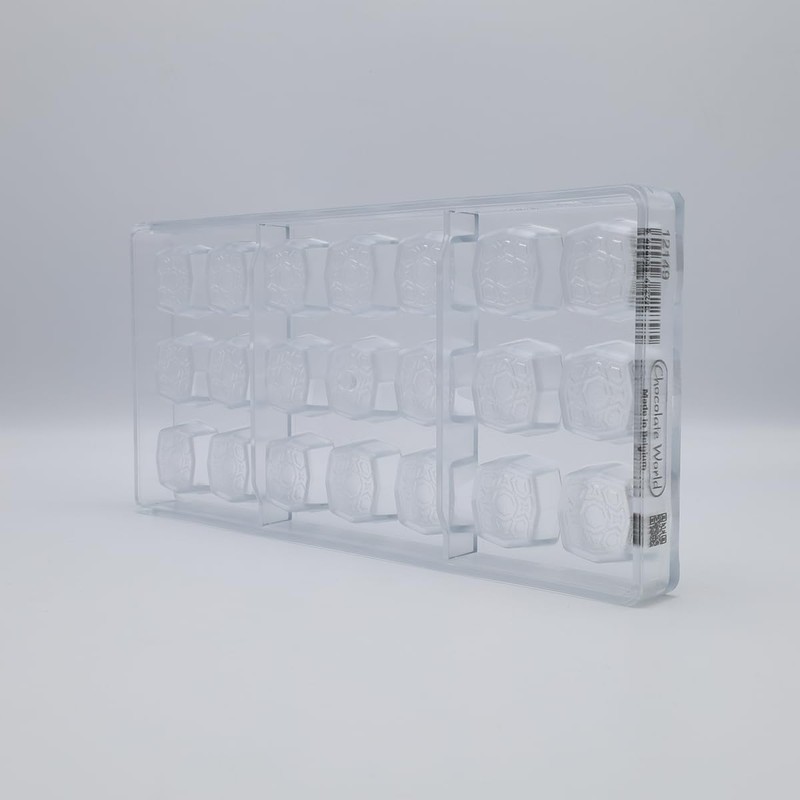 12149 28mm x 28mm x 15mm Clear Polycarbonate Candy Mold