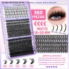 Kit De Extensiones De Pestañas De Alta Capacidad,1274 Pcs