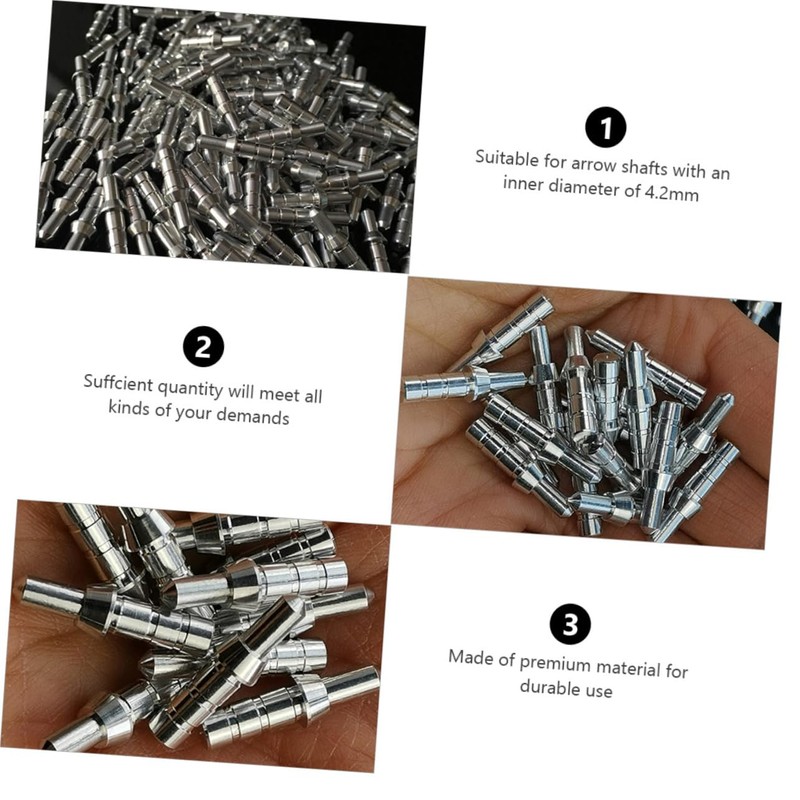 KOMBIUDA 40pcs Arrow Accessories for Hunting Inner Lightweight and Arrow