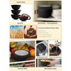 Homienly Wheat Straw Bowls with Lids, Unbreakable 40 OZ Salad