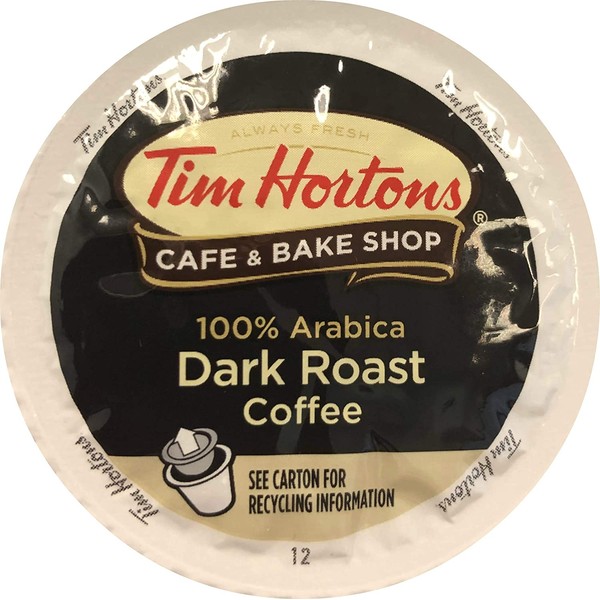 Tim Horton's Single Serve Coffee Cups, Dark Roast, 72 Count (Packaging May Vary)