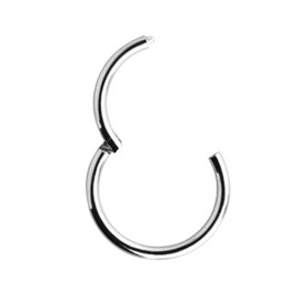 Piercing Ring Clicker I Real 585 Gold White Gold I Diameter 8 mm I Intimate Helix Septum Tragus Conch I 44001-8, Gold