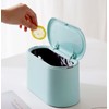LTWQLing Mini Trash Can with Lid - Removable Small Garbage