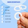 30pcs Silicone Flat Washer Gaskets – 1/2" White Sealing O-Rings,
