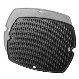 Q1200 Griddle Grill Replacement Parts for Weber Q1000 Q 1200 Q100 Q1400 Q120 Q140 51010001 386002 Baby Q Full Size Reversible Griddle Weber 7582 6558 Cast Iron Flat Top Grill Plate Accessories