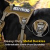 PawsPassion Tactical Dog Harness for Small Dogs, Chew-Proof Metal Hardware,