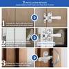 Vancoho 2 Pack 360 Degree Flip Bathroom Stall Latch for