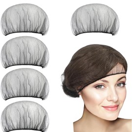 50 Pcs Black Hair Nets,Hair Nets for Food Service Workers,Disposable Invisible Nylon Hairnets Breathable Honeycomb Nylon Caps for Women Men Buns Sleeping Kitchen Food Service