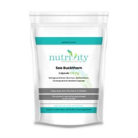 Sea Buckthorn Natural Skin Beauty Women’s Health with Natural Omega 7 by Nutrivity 60