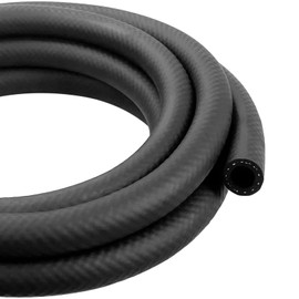 3/8 Inch ID NBR Rubber Hose, Fuel Hose Line Transfer Hose for Small Engine Black 20 Feet