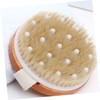 FOMIYES 1pc Wooden Bath Brush Scrubber Wet and Dry Bath