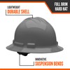 Malta Dynamics Made in US Full Brim Hard Hat, OSHA/ANSI