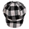 Womens Classic Plaid Newsboy Caps Visor 8 Panel Gatsby Apple