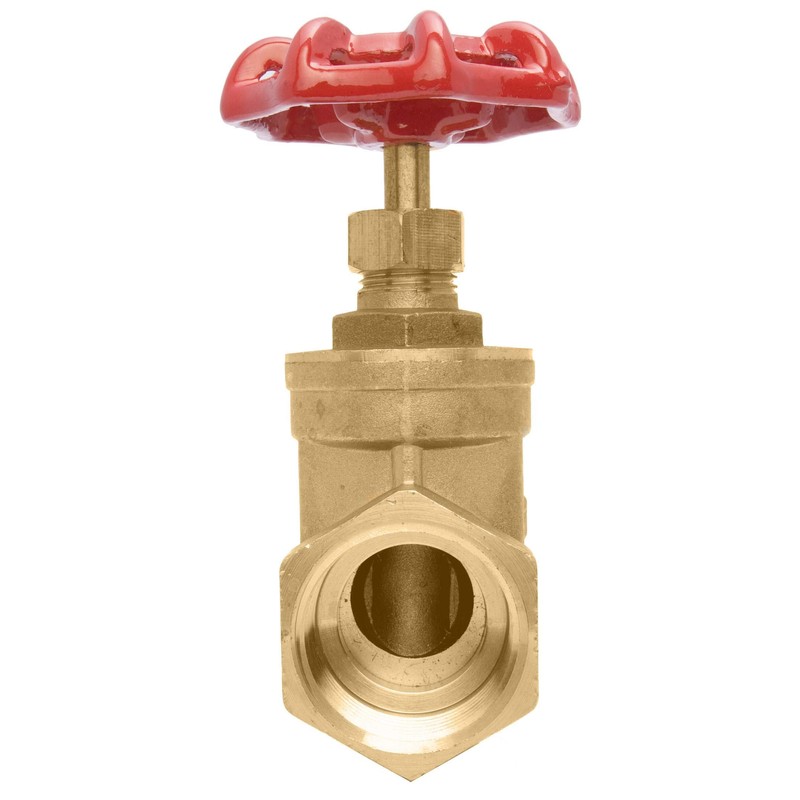 DuraChoice 1" Brass Gate Valve - 200WOG, FxF NPT