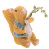 Levemolo Creative Squirrel Wall Decor Charming Resin Climbing Squirrel for