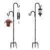 MIPON 2 Pack 78 Inch Double Shepherds Hooks for Outdoor