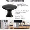Misuyue Tiradores para muebles (30 mm, 10 unidades), color negro