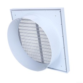 Wall Duct Ventilation Grille Plastic Grille Air Outlet Extractor Hood Indoor Outdoor Fresh Air Outlet (100mm)