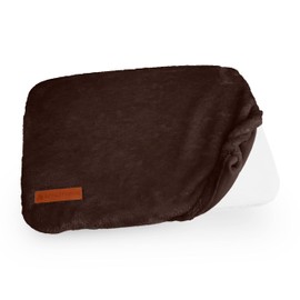 SCHLITZOHR Replacement Cover Window Sill Lounger Teddy | 51 x 36 cm | Fits Most Window Boards (Brown)