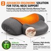 Cordless Heated Neck Massager Pillow, 3-in-1 Rechargeable Neck Stretching Device