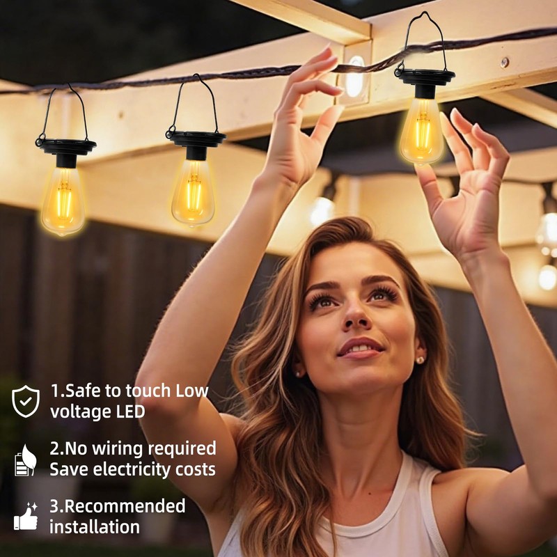 YUNJACKEYDZ Replacement Solar Light Tops-Solar Light Bulbs for Outside-Replacement Lights