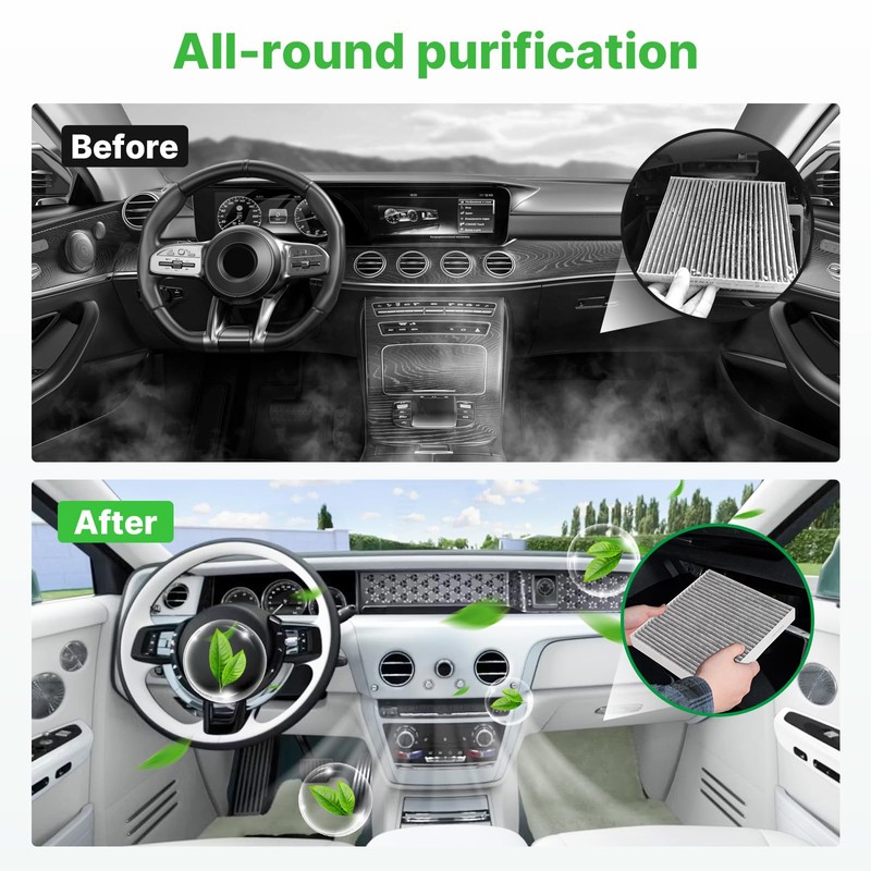 RVgolf Engine+Cabin Air Filters Fit 2015 2016 2017 2018 2019