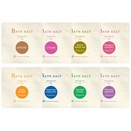 Bath Salt Set & SH Dead Sea Salt, 1.2 oz (35 g), 8 Bag Set, D, Bath Salt, Sweating, High Quality, Dead Sea, Salt, Aroma, Gift, Present