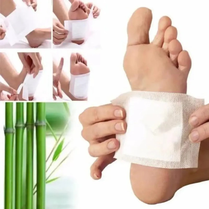 Parche Desintoxicante Pie Cuerpo Relajante Kinoki Caja 10pza