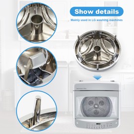 showingo Upgraded Washer Washplate Cap 5006EA3009B Replacement for LG Pulsator Cap Ken-more Washing Machine Cap 5006EA3009A 5006EA3009C MBL65219301 MBL65219301 PS3525704 2649961 EAP3525704 WM2101HW