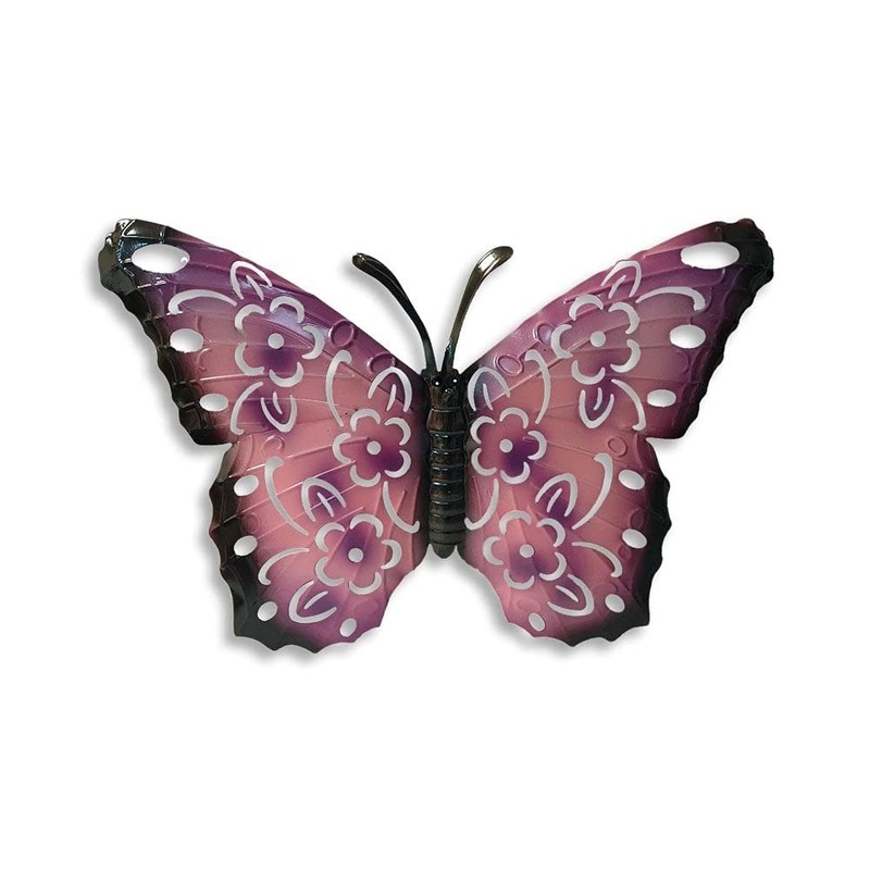 Green Jem Garden 3 x Small Butterfly Decorative Metal Wall