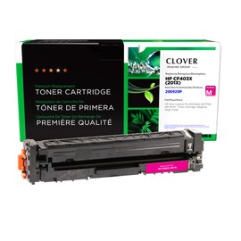 Clover Remanufactured Toner Cartridge Replacement for HP CF403X (HP 201X) | Magenta | High Yield