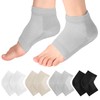 BRITIVIVE Fersensocken 4 Paar Fersensocken Hornhaut Feuchtigkeitsspendende Fersensocken Gel Socken Gegen Hornhaut für Die Pflege Der Haut,Trockene,Rissige