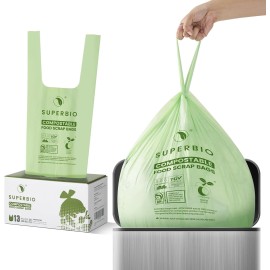 SUPERBIO 13 Gallon Compostable 30 Count (Pack of 1), 13 Gallon, 30