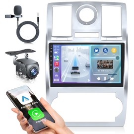 Car Radio for Jeep Chrysler 300C 2004-2011 Stereo: 4G+32G Upgrade Android 13 5GWiFi 9" 1280 * 800 Touch Screen Head Unit - Wireless Carplay Android Auto Bluetooth DSP FM GPS Accessories Backup Camera