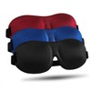 LKY DIGITAL Sleep Mask for Side Sleeper 3 Pack, Blackout