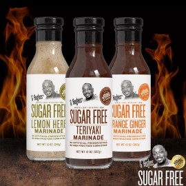 G Hughes Sugar Free Marinade Gift Set 3 Pack 12oz Lemon Herb Teriyaki Ginger
