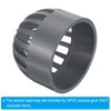PATIKIL 63mm ID Atrium Drain Grate Cover, Round Outdoor UPVC