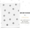 jinchan White and Silver Polka Dot Shower Curtain, Silver Foil