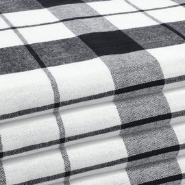 Hometex Premium Textiles Set of 4 Tea Towels | Oeko-Tex® Standard 100 - Made of 100% Cotton | Extra Absorbent and Quick Drying | 50 x 70 cm Black