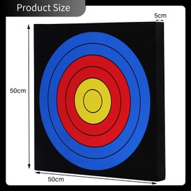 FENJANER Archery Target for Backyard Youth EVA Arrow Target Square Moving Foam Targets for Outdoor Shooting Practice Training Compound Bow and Recurve Bow