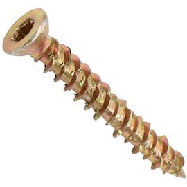 AERZETIX - Set of 20 - Concrete Screws - Direct Mounting without Dowels - Diameter 7.5 x 52 mm - Countersunk Head - Recess - DIY - Renovation - C44661