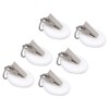 6Pcs Tablecloth Weights Marble Stainless Steel Small Size Waterproof Rustproof