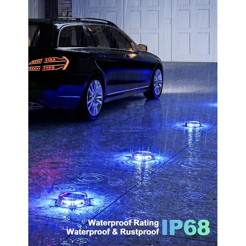 VOLISUN Solar Driveway Dock Deck Markers Marine Lights 12 Pack,9