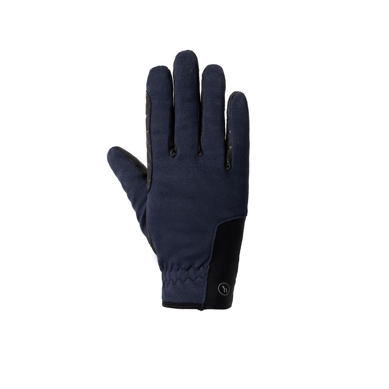 HORZE Kara Women's Winter Riding Gloves Lined Winter Gloves Blue